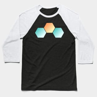 Hexagon Trio - Creative Design Baseball T-Shirt